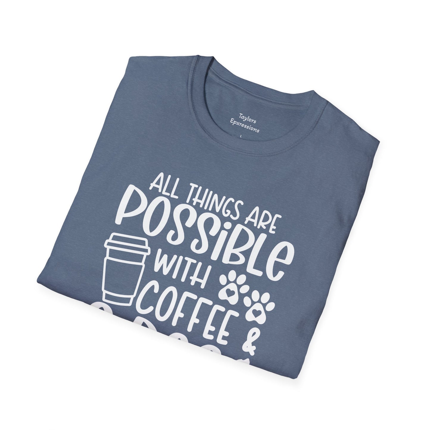 All Things are Possible - White Print Unisex Soft Style T-shirt