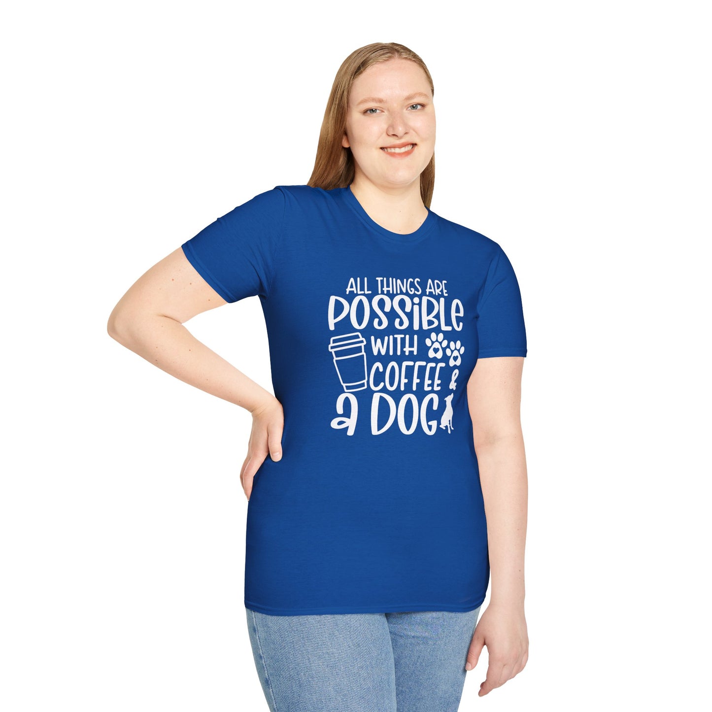 All Things are Possible - White Print Unisex Soft Style T-shirt