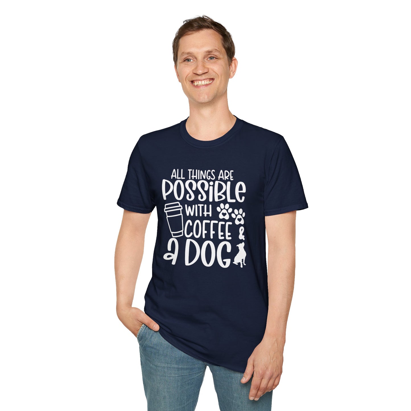 All Things are Possible - White Print Unisex Soft Style T-shirt
