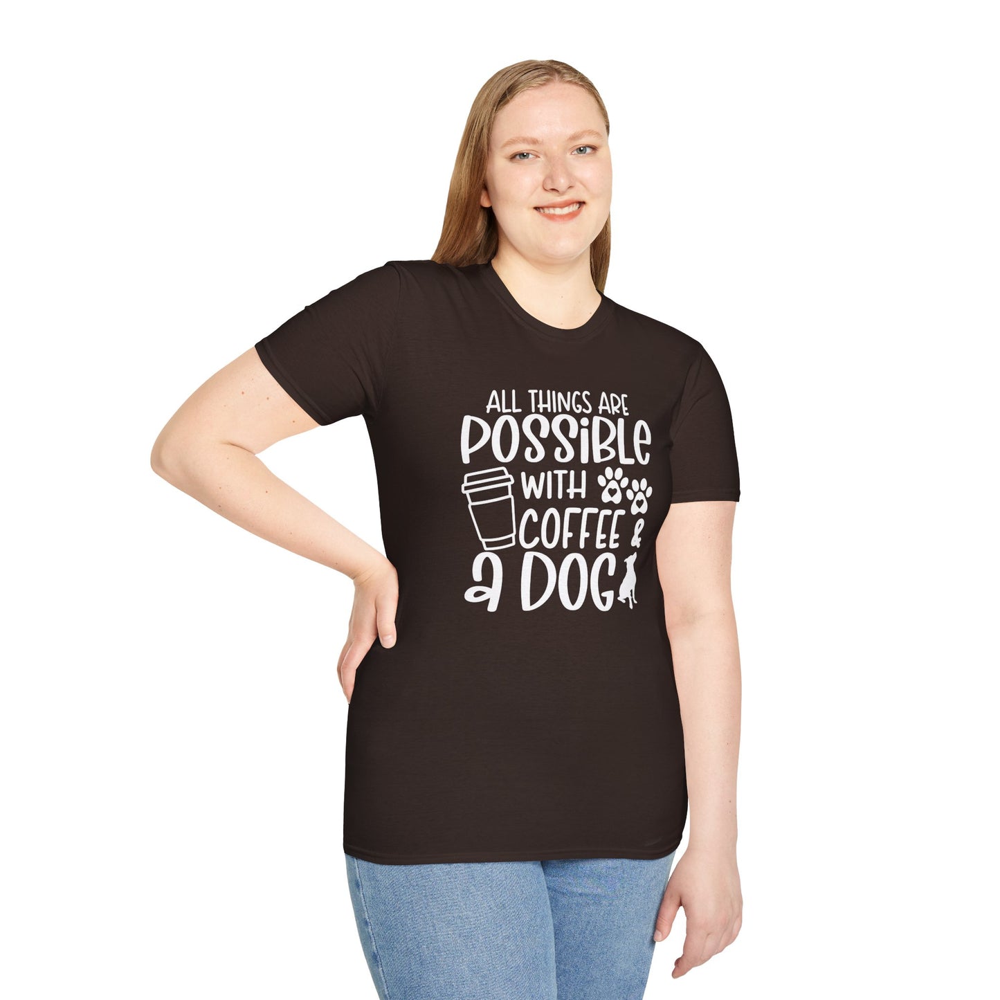 All Things are Possible - White Print Unisex Soft Style T-shirt