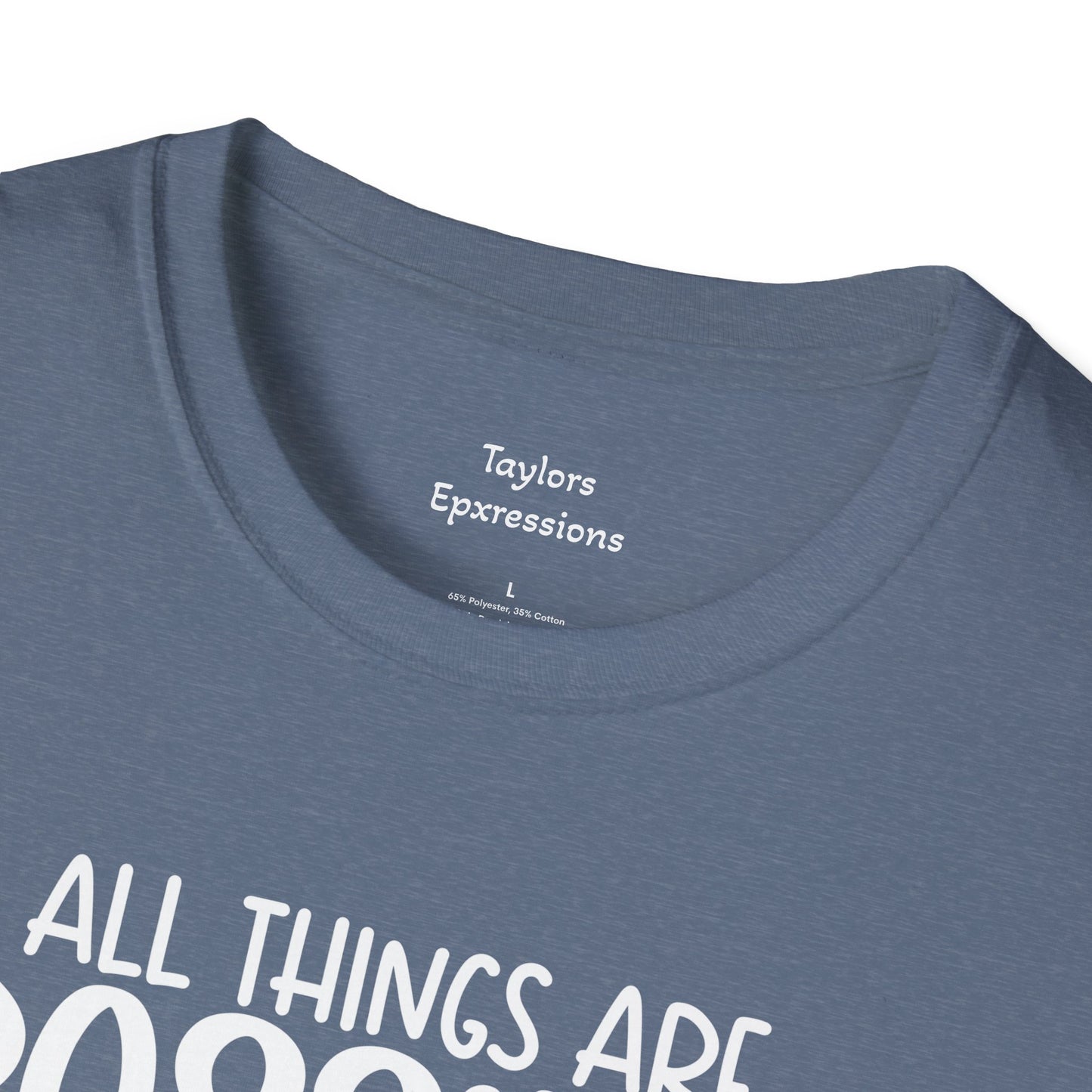 All Things are Possible - White Print Unisex Soft Style T-shirt