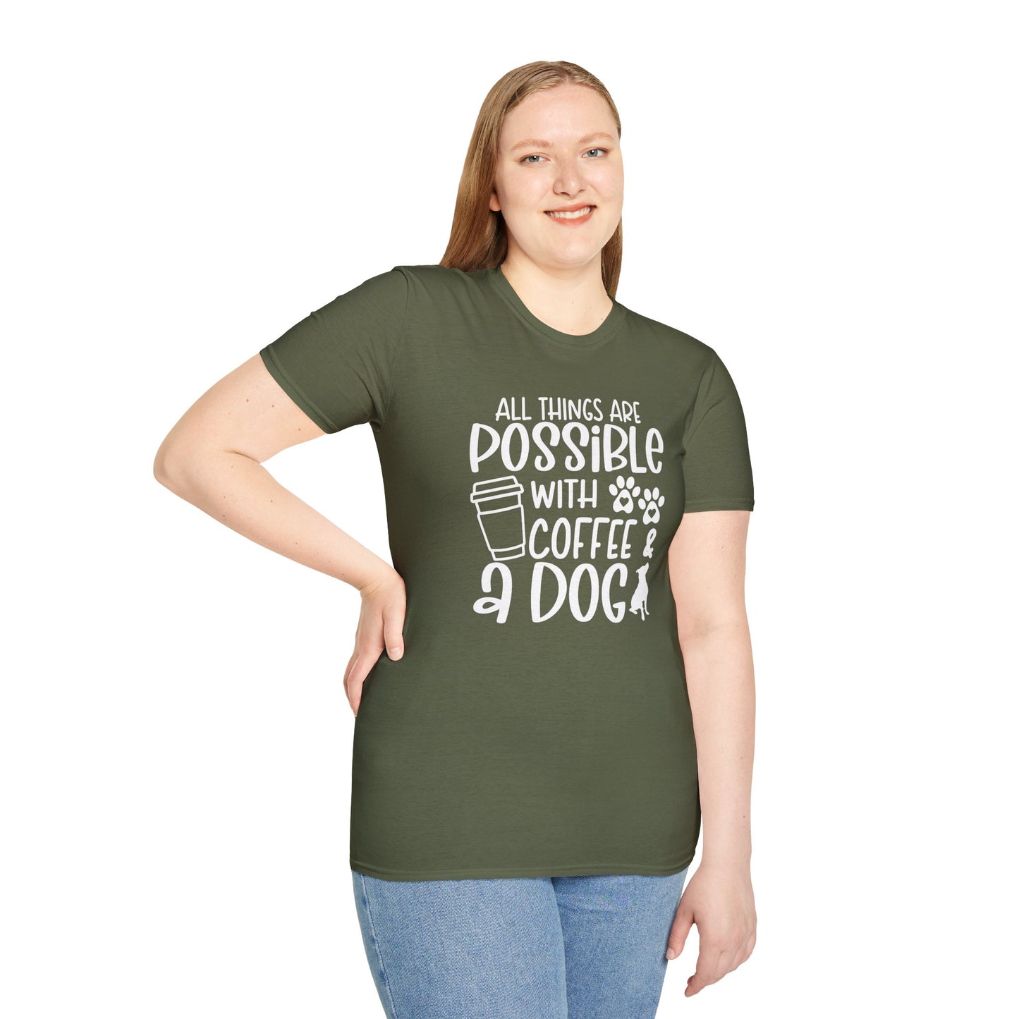 All Things are Possible - White Print Unisex Soft Style T-shirt