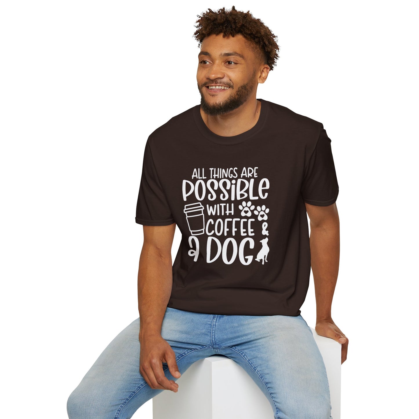 All Things are Possible - White Print Unisex Soft Style T-shirt