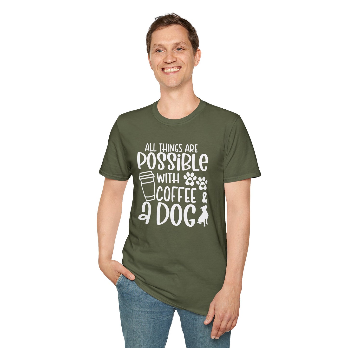 All Things are Possible - White Print Unisex Soft Style T-shirt
