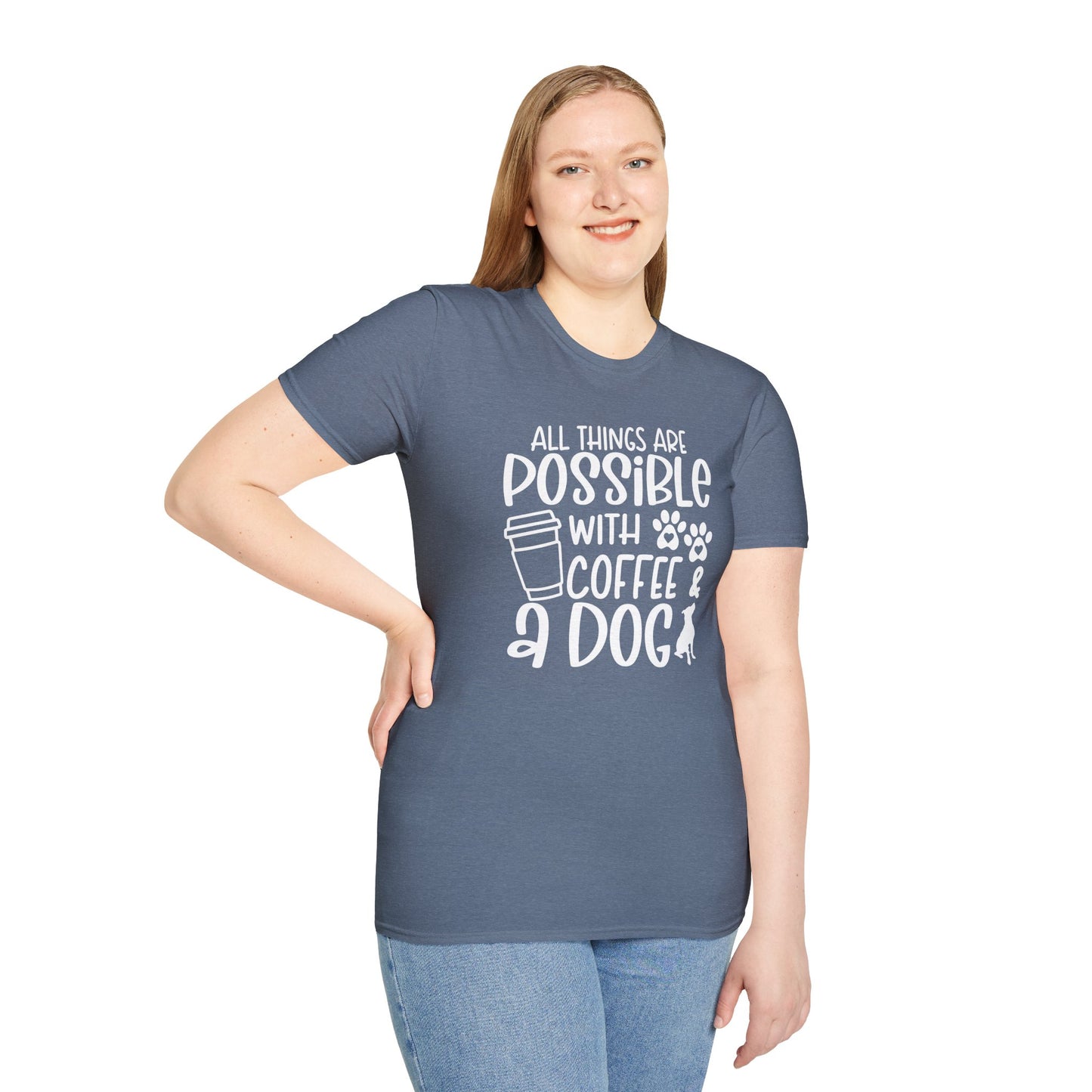All Things are Possible - White Print Unisex Soft Style T-shirt