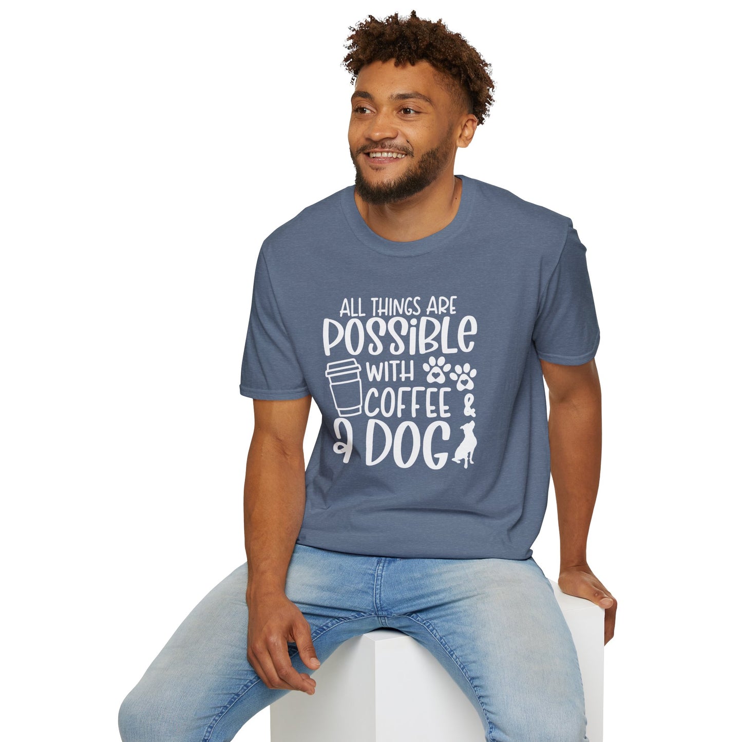 All Things are Possible - White Print Unisex Soft Style T-shirt