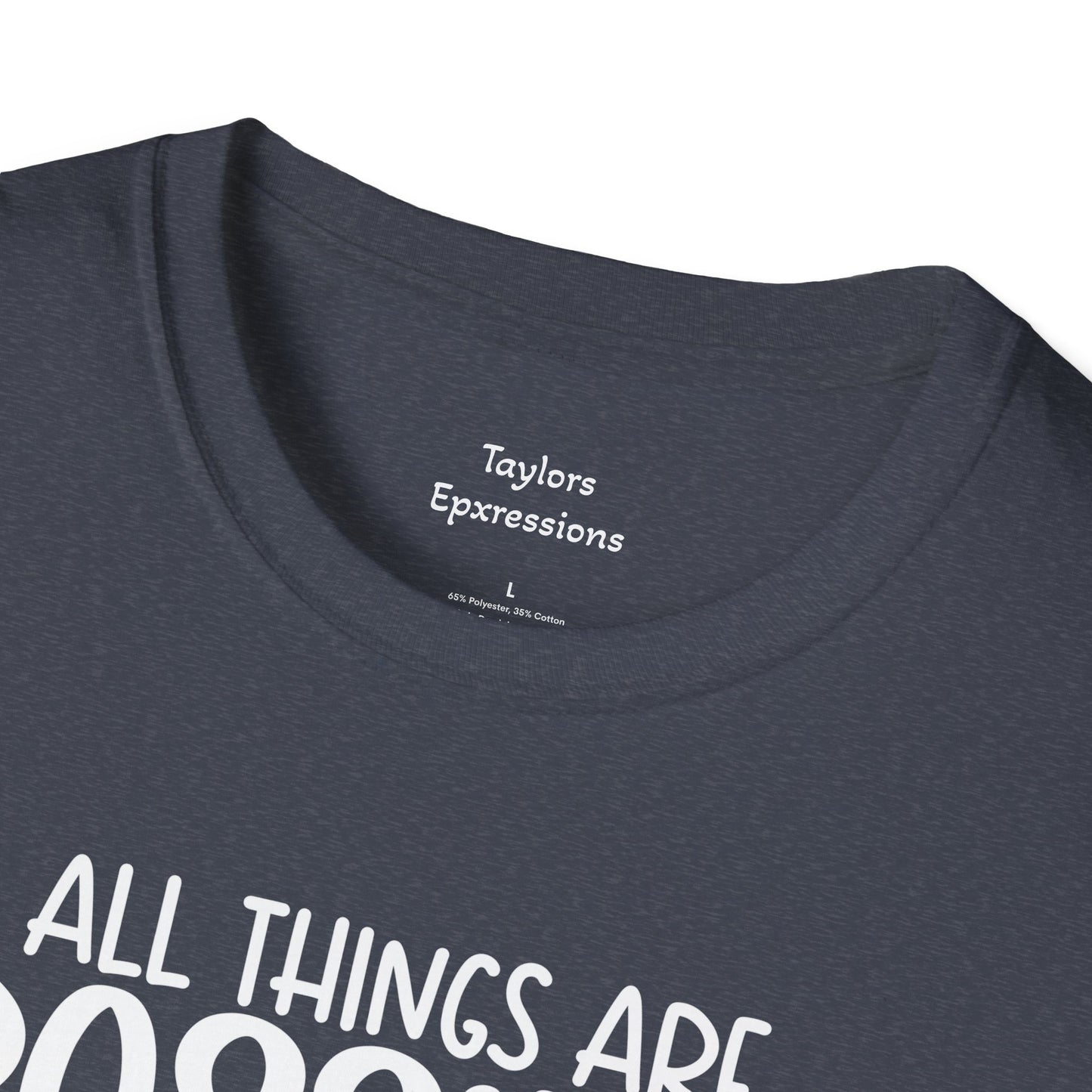 All Things are Possible - White Print Unisex Soft Style T-shirt