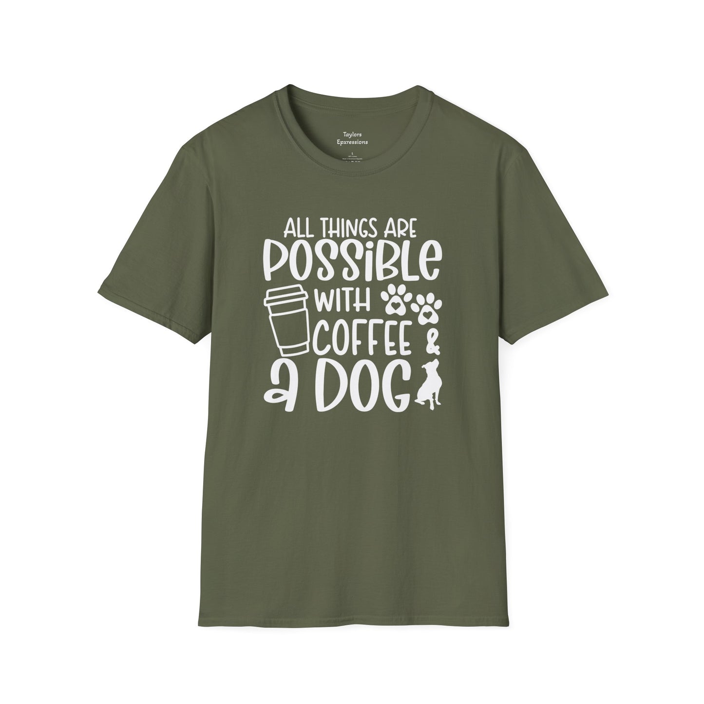 All Things are Possible - White Print Unisex Soft Style T-shirt