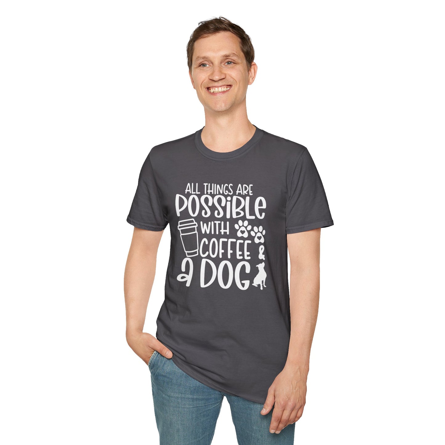 All Things are Possible - White Print Unisex Soft Style T-shirt