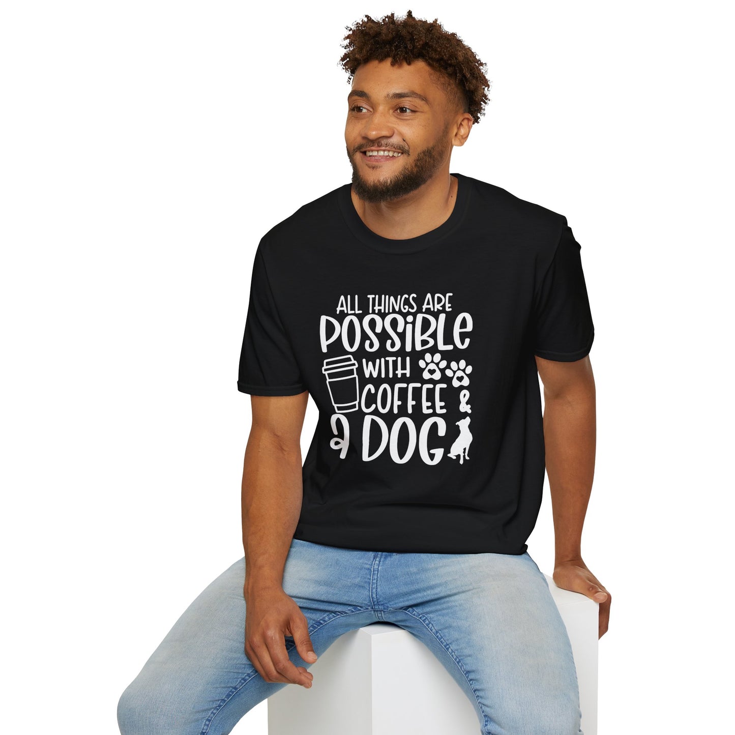 All Things are Possible - White Print Unisex Soft Style T-shirt