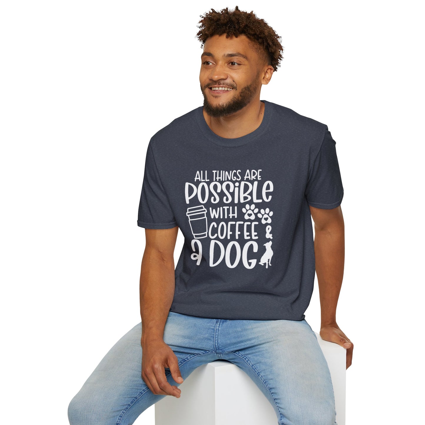 All Things are Possible - White Print Unisex Soft Style T-shirt