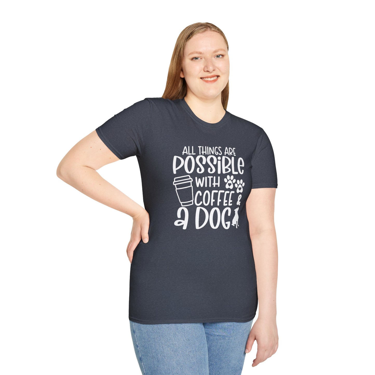 All Things are Possible - White Print Unisex Soft Style T-shirt