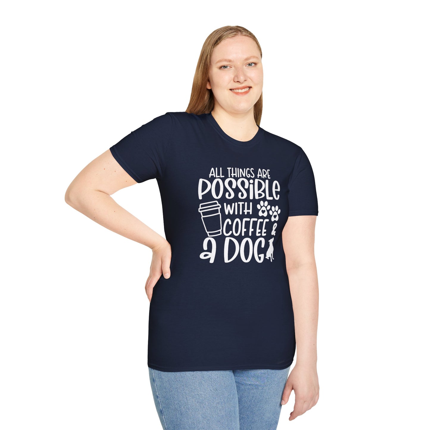 All Things are Possible - White Print Unisex Soft Style T-shirt