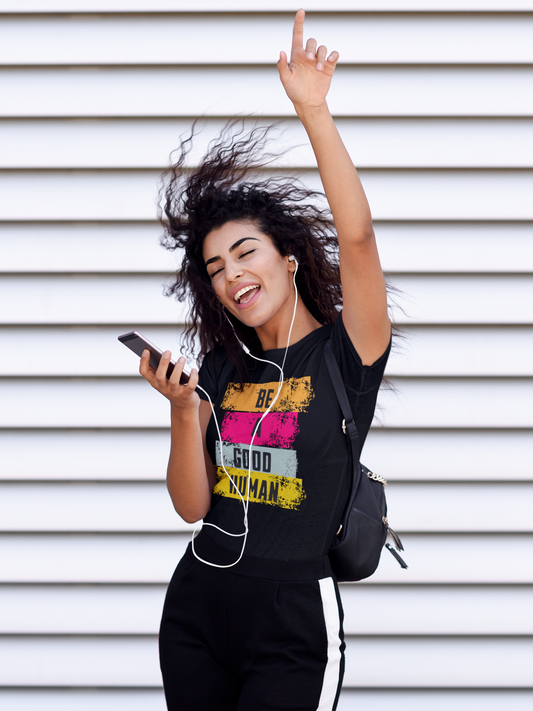 Be A Good Human Unisex Softstyle T-Shirt - Inspirational Graphic Tee for Casual Wear
