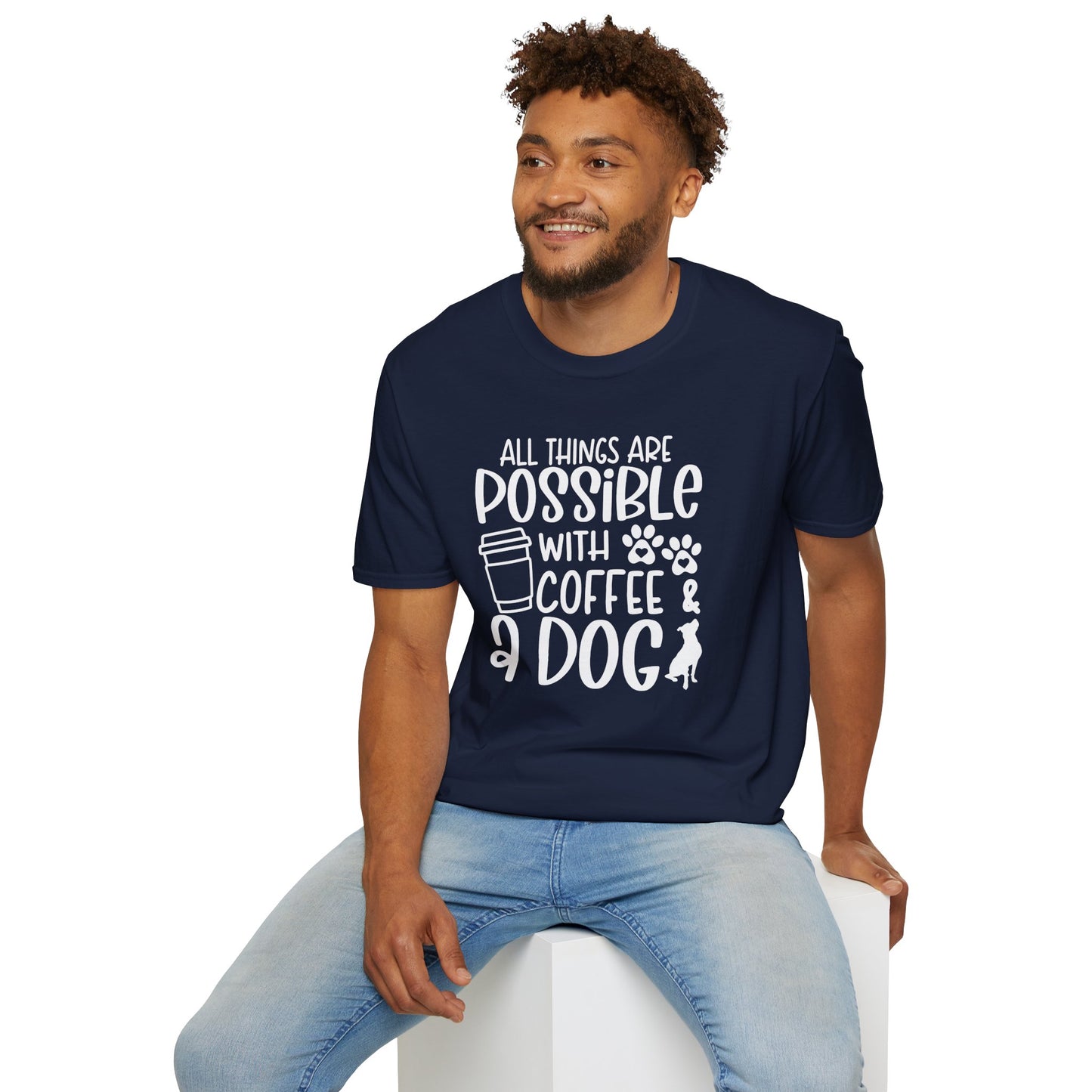 All Things are Possible - White Print Unisex Soft Style T-shirt