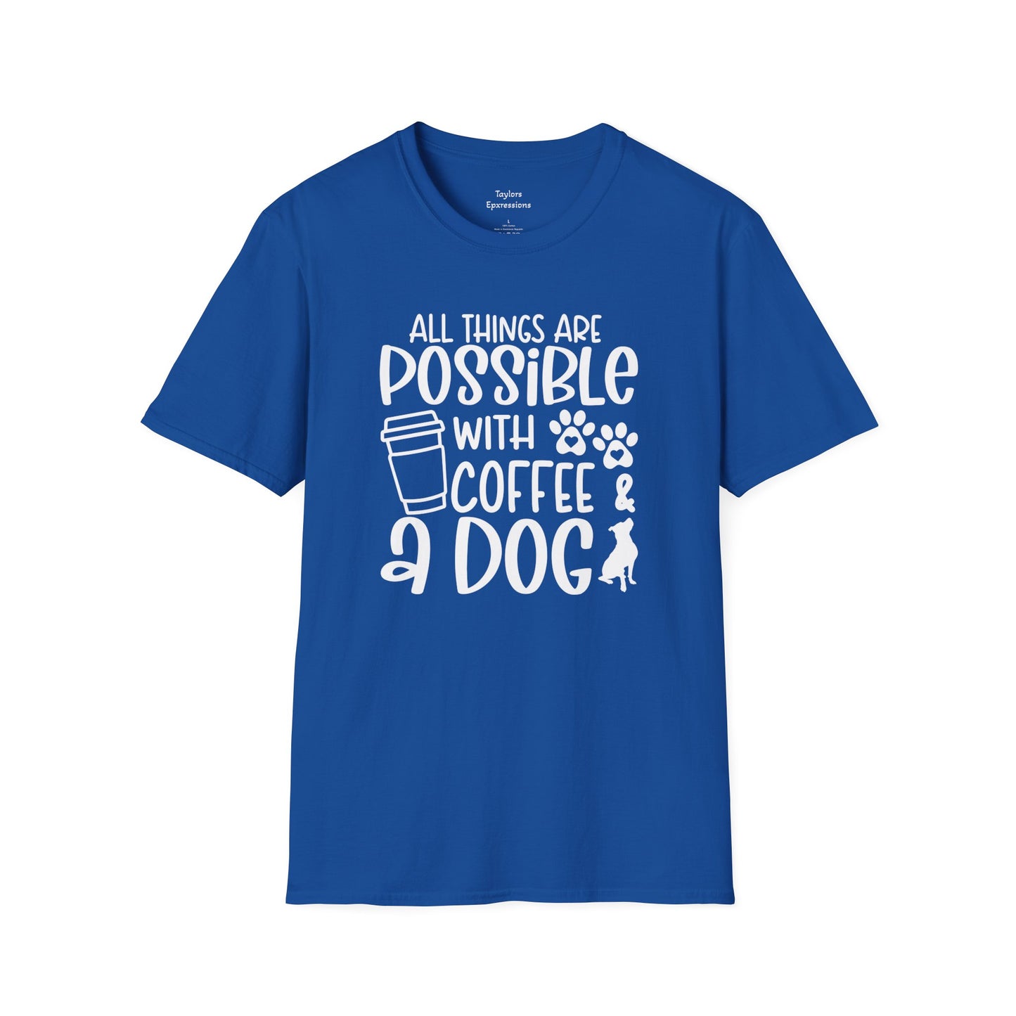 All Things are Possible - White Print Unisex Soft Style T-shirt