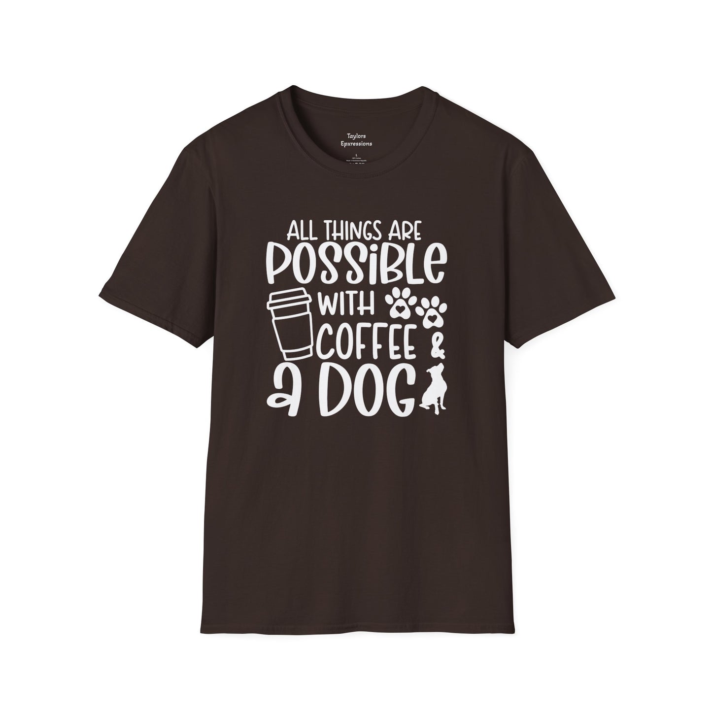 All Things are Possible - White Print Unisex Soft Style T-shirt