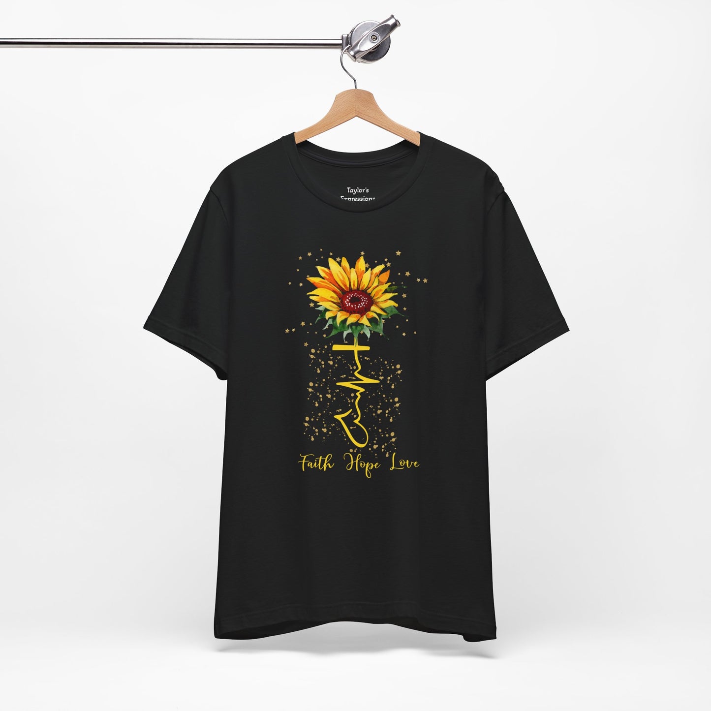 Faith, Hope and Love Sunflower Graphic Tee