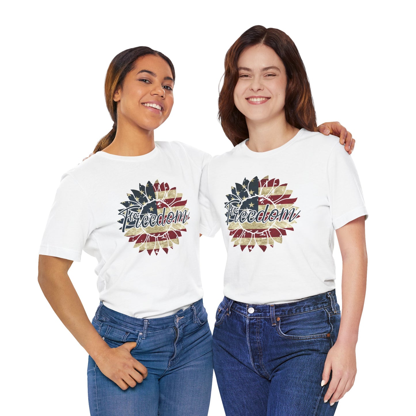 Freedom Sunflower Red, White and Blue T-Shirt