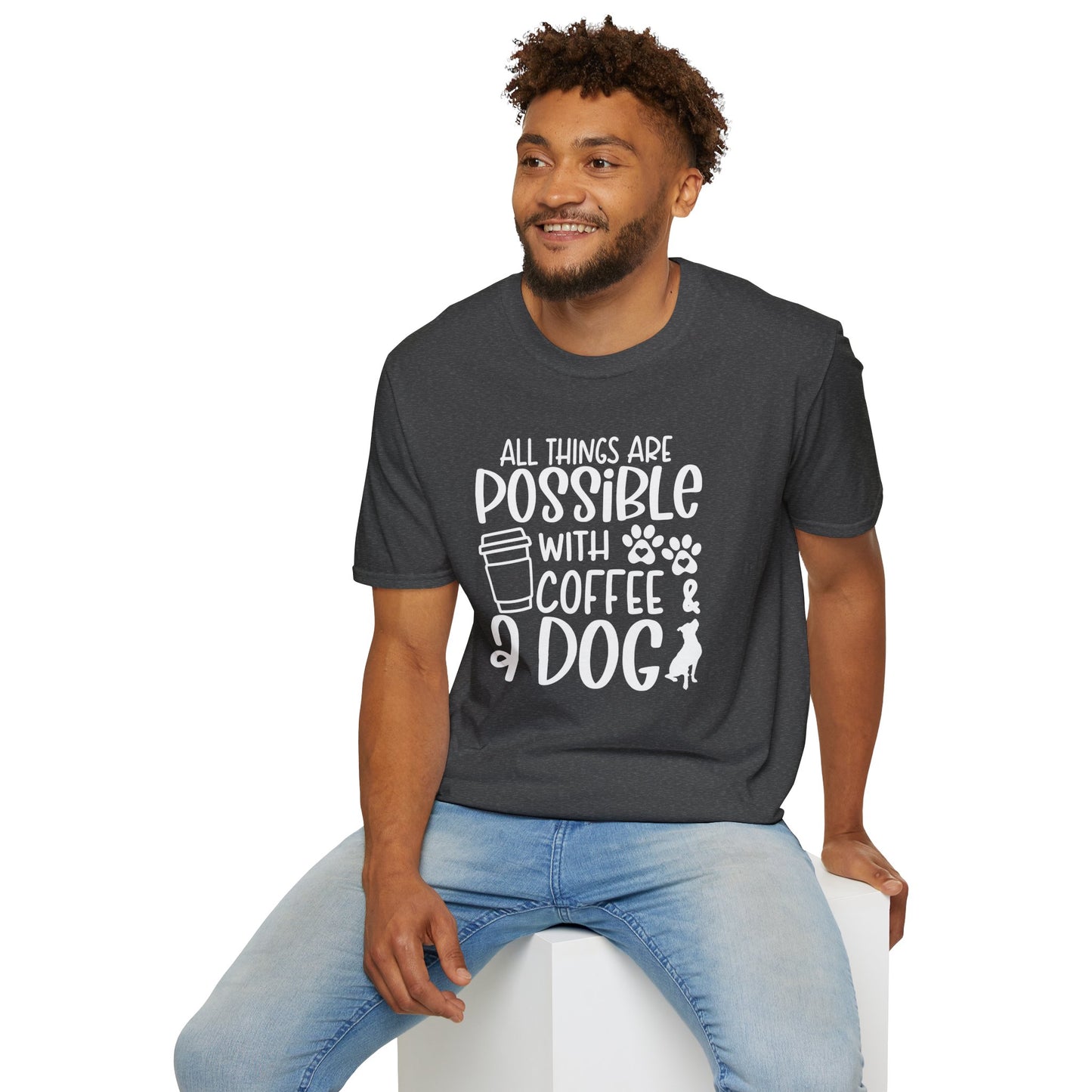 All Things are Possible - White Print Unisex Soft Style T-shirt