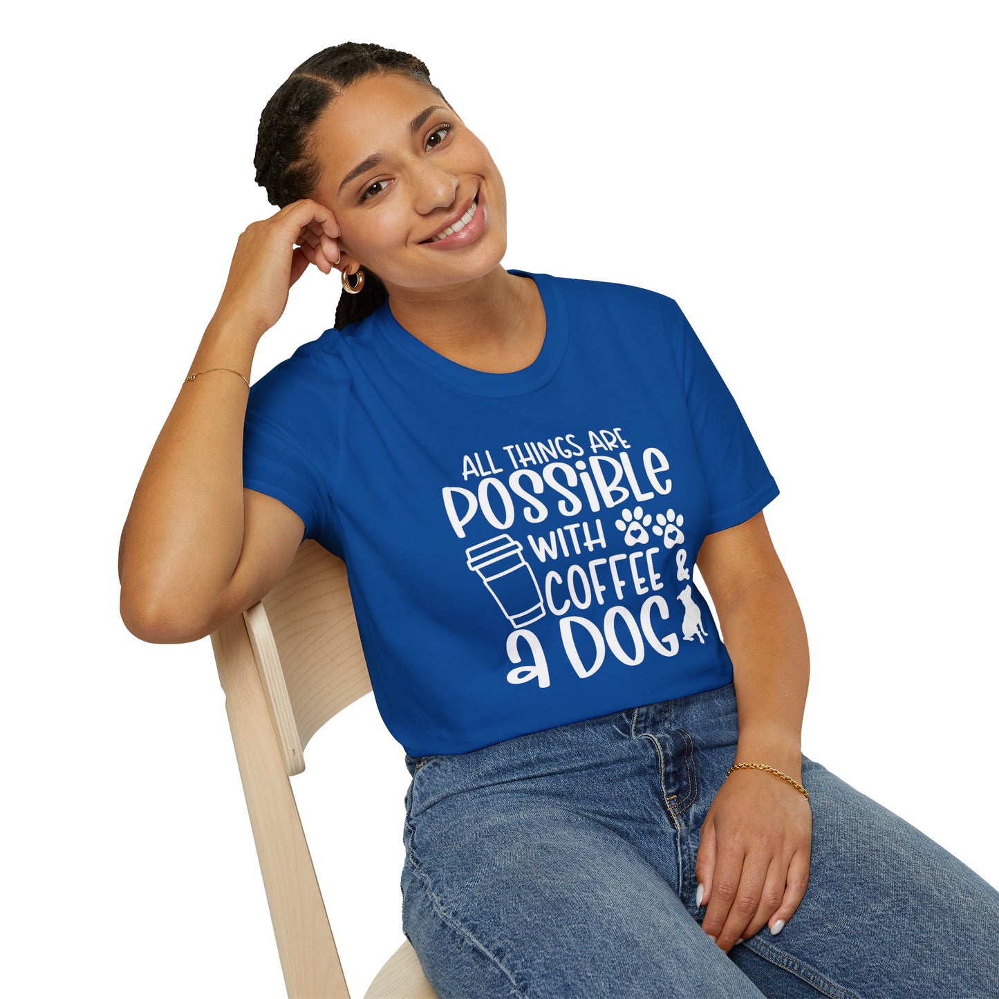 All Things are Possible - White Print Unisex Soft Style T-shirt