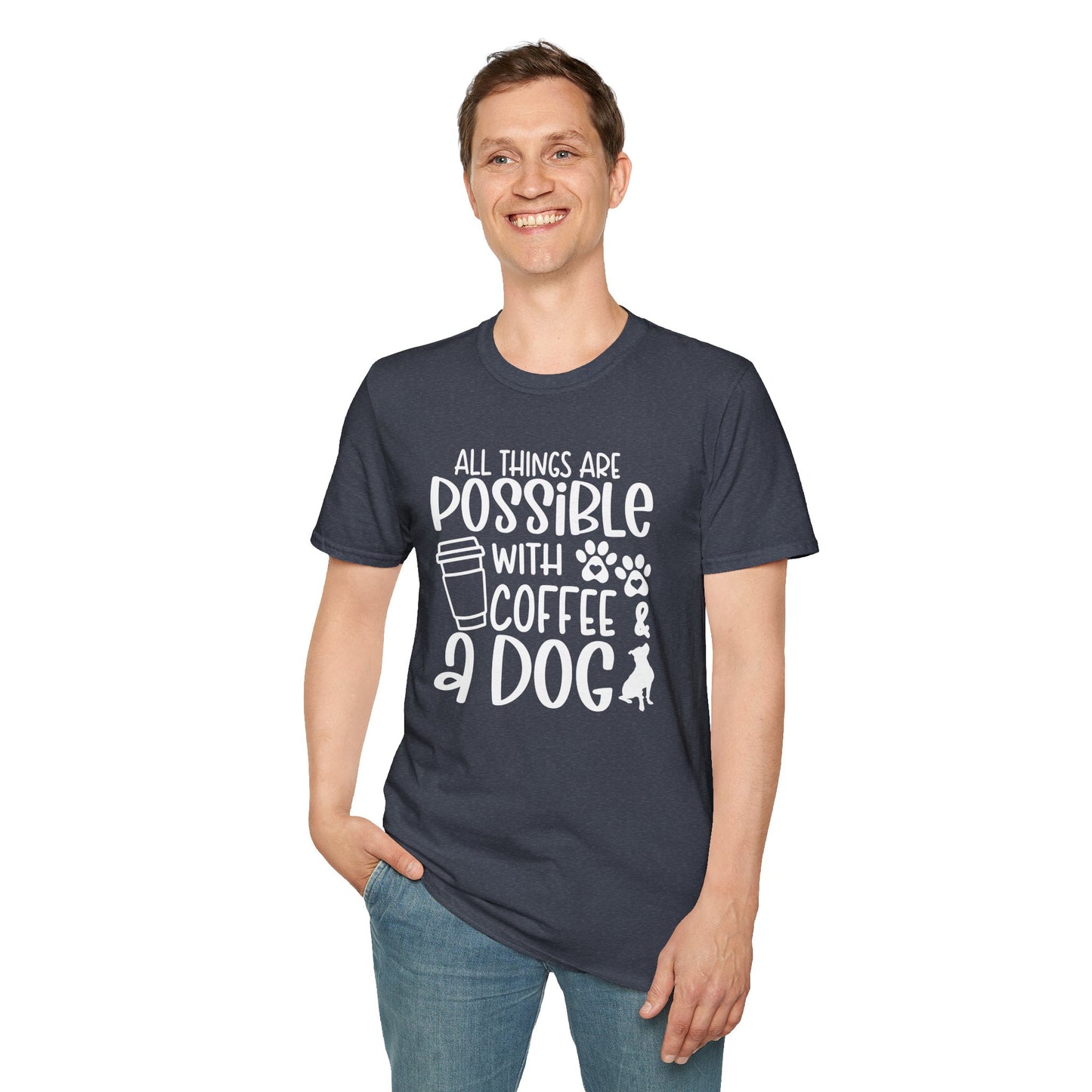 All Things are Possible - White Print Unisex Soft Style T-shirt