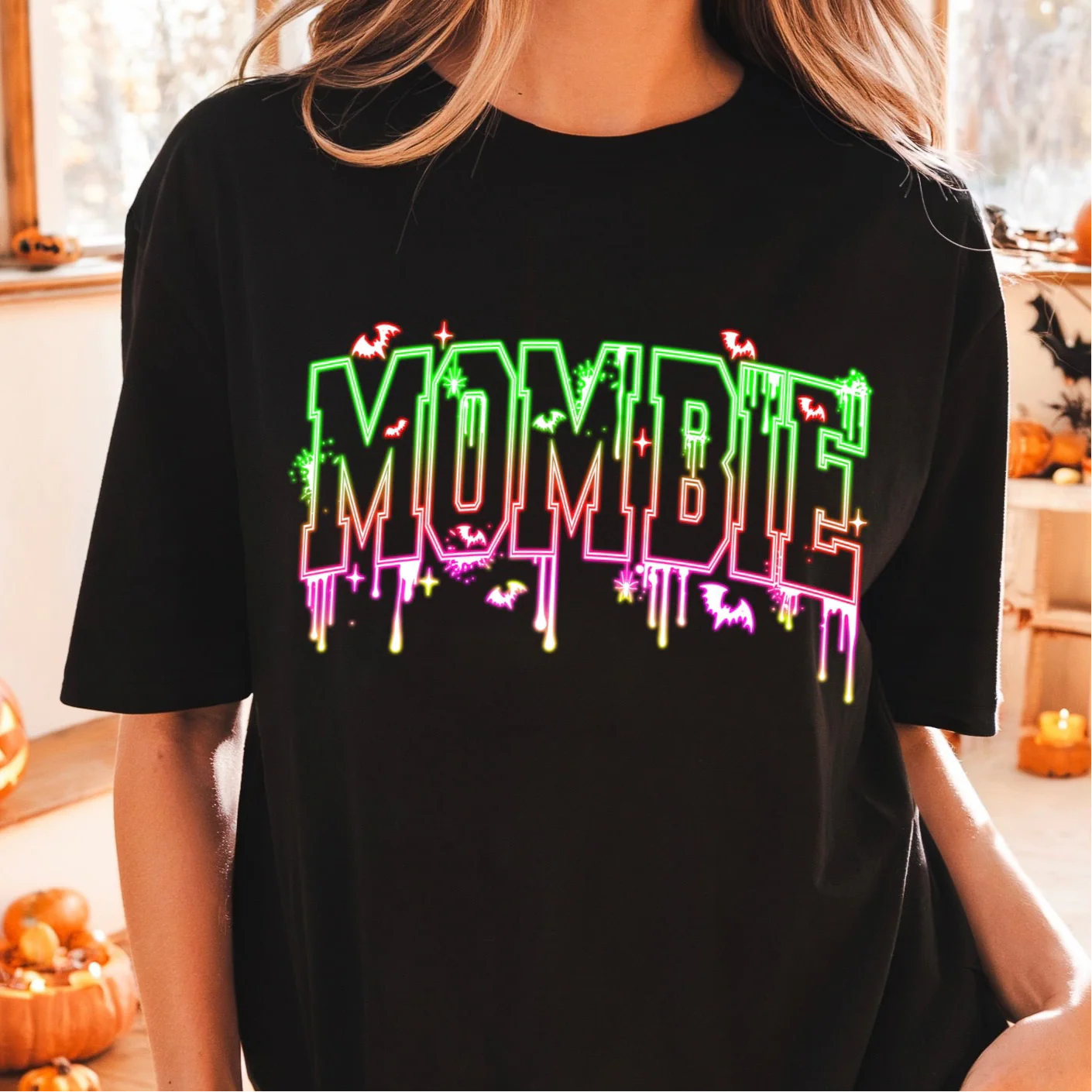 Mombie Halloween Tee, Halloween T-Shirt, Mombie T-shirt. Halloween Trending Tee