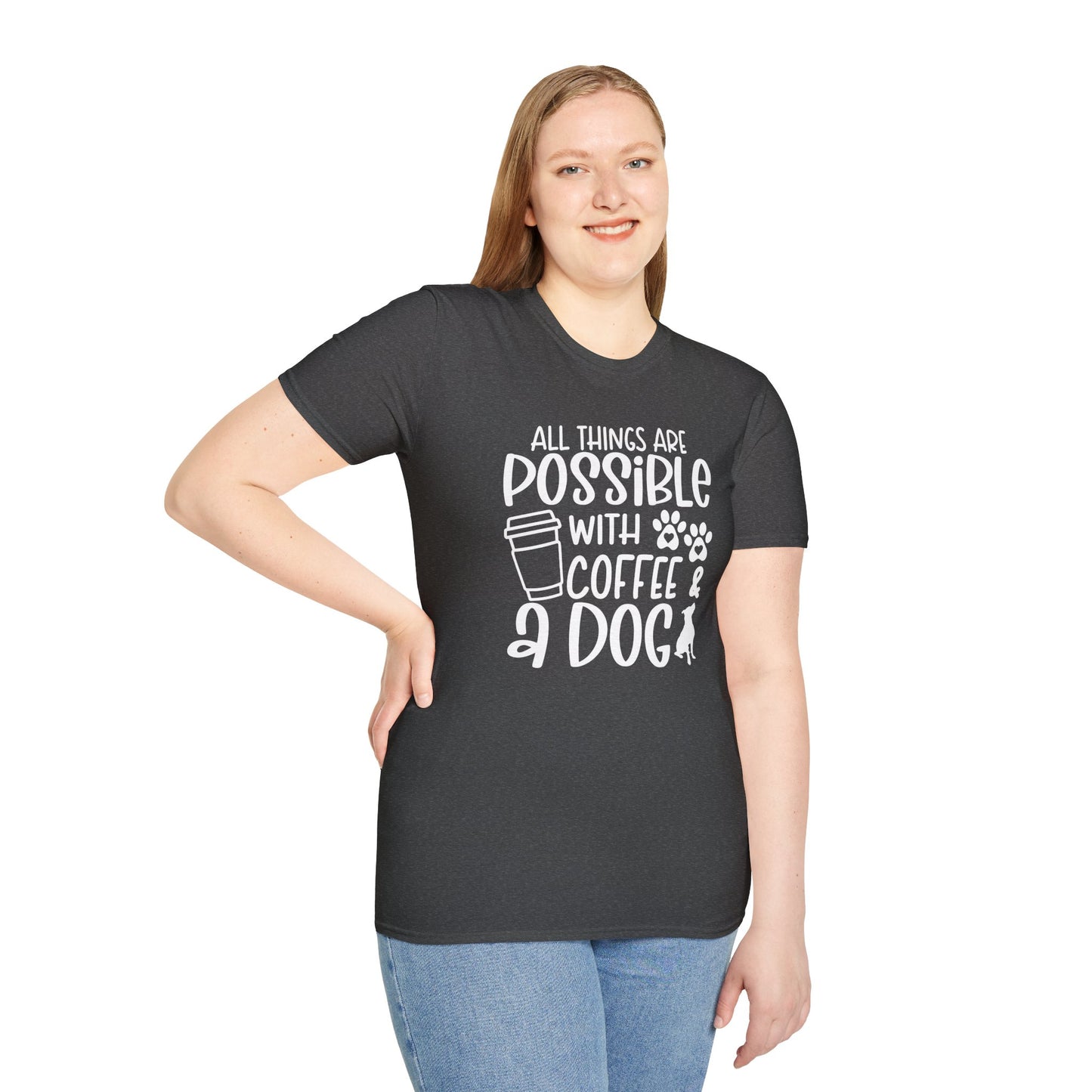All Things are Possible - White Print Unisex Soft Style T-shirt