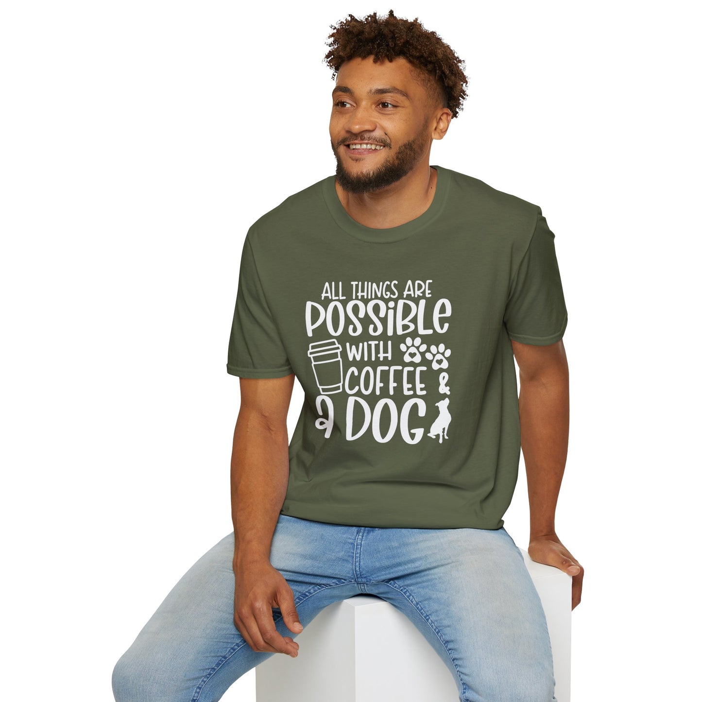 All Things are Possible - White Print Unisex Soft Style T-shirt