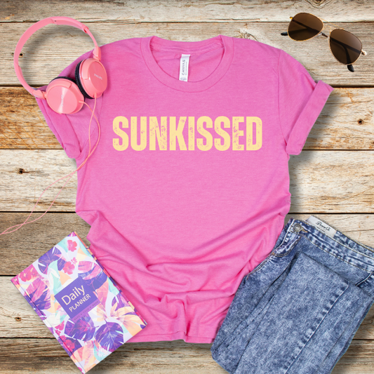 Sunkissed T-Shirt – Cute Summer Graphic Tee for Beach Lovers, Tanning Queens & Sunshine Chasers