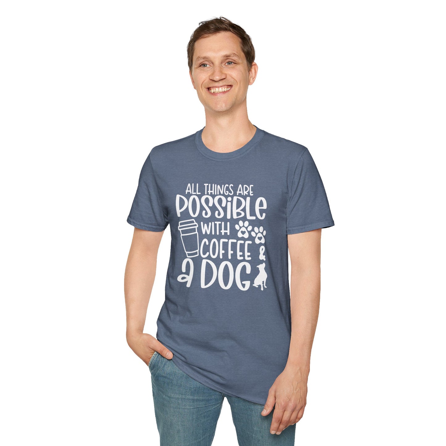 All Things are Possible - White Print Unisex Soft Style T-shirt
