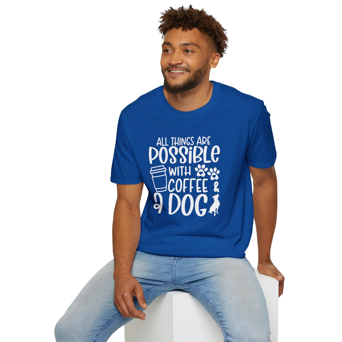 All Things are Possible - White Print Unisex Soft Style T-shirt
