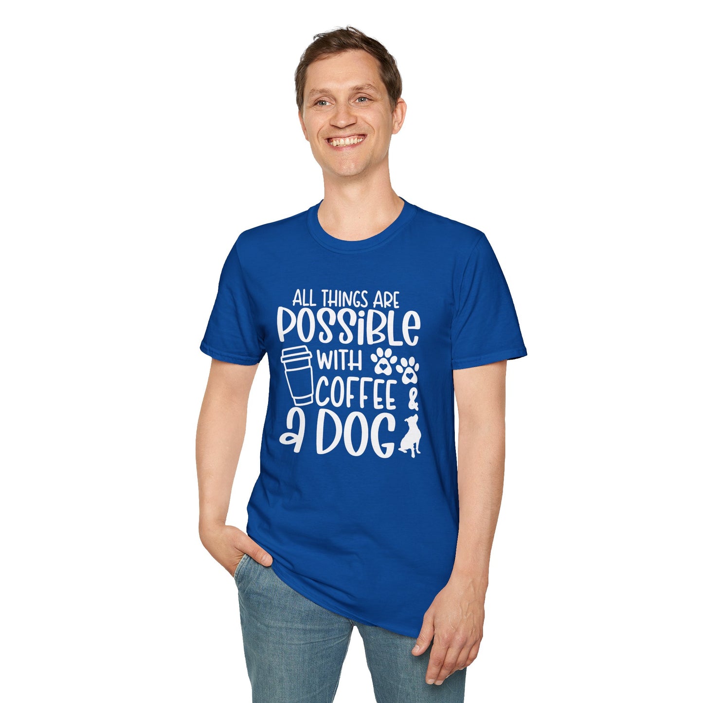 All Things are Possible - White Print Unisex Soft Style T-shirt