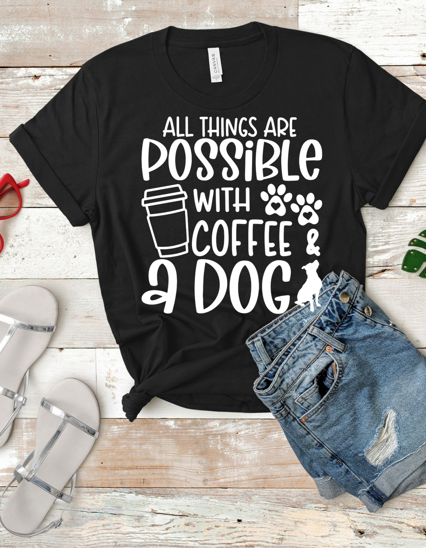 All Things are Possible - White Print Unisex Soft Style T-shirt