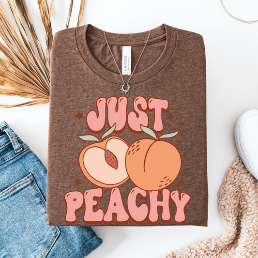 Just Peachy - Women's Casual Short Sleeve T-shirt