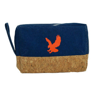 Canvas and cork zipper bag.