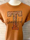 Thankful Leopard Print T, Graphic Ter