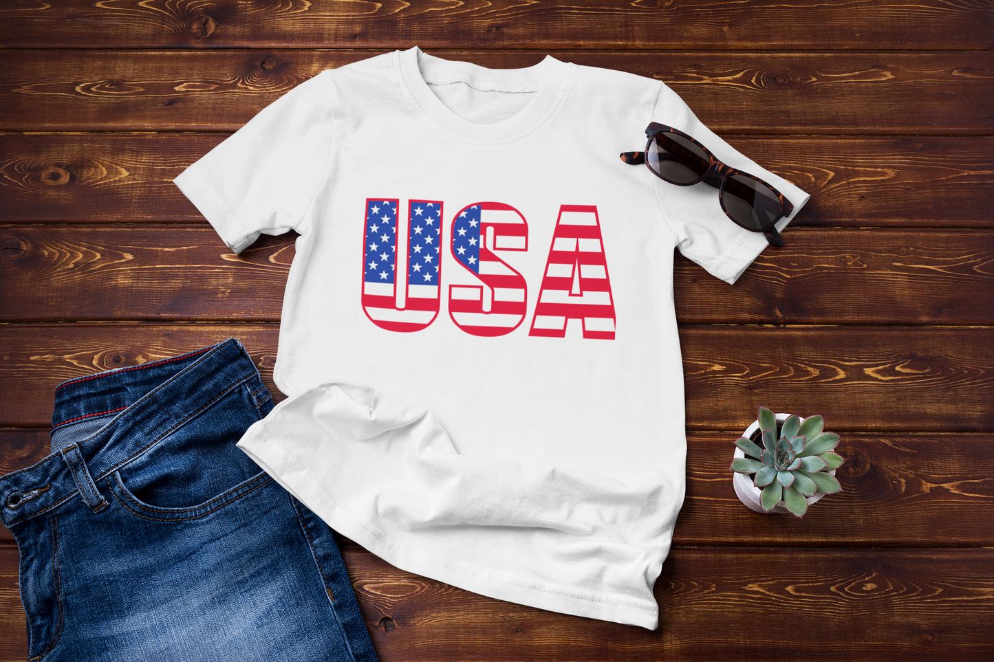 USA Patriotic Graphic Tee