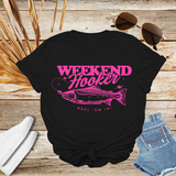 Weekend Hooker Reel Em In T-Shirt | Funny Fishing Tee | Comfort Colors