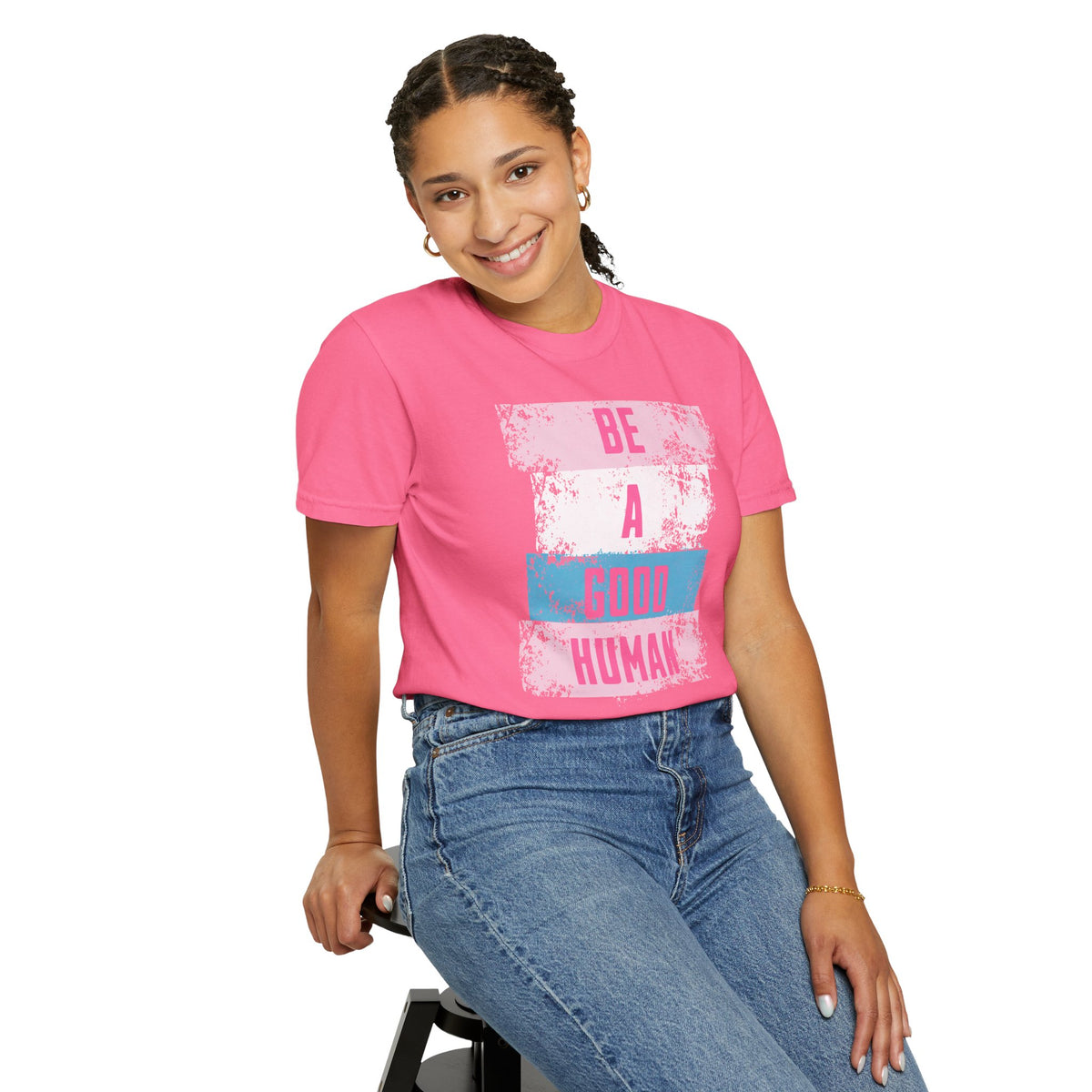Be a Good Human - Positive Vibe Comfort Colors T-shirt, Inspirational Tee, Good Vibes T-Shirt