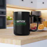 Striker Nation Outdoors Black Coffee Mug 15oz  Tribute to Heroes, LEOs & Vets