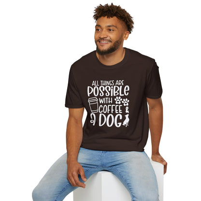 All Things are Possible   - White Print Unisex Soft Style T-shirt
