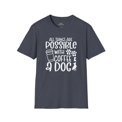 All Things are Possible   - White Print Unisex Soft Style T-shirt