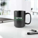 Striker Nation Outdoors Black Coffee Mug 15oz  Tribute to Heroes, LEOs & Vets
