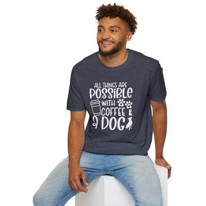 All Things are Possible   - White Print Unisex Soft Style T-shirt
