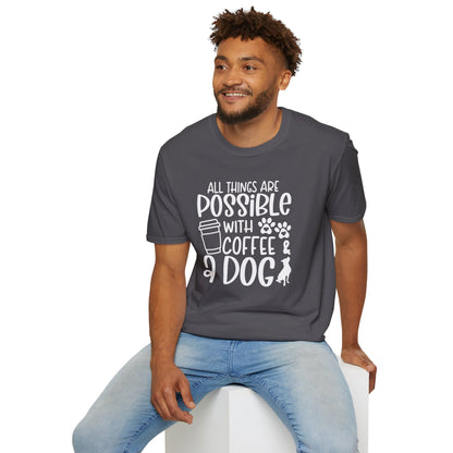All Things are Possible   - White Print Unisex Soft Style T-shirt