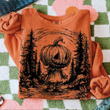 Pumpkin Horror Halloween Sweatshirt, Scary Halloween Sweatshirt, Halloween Sweatshirt, Horror Pumpkin