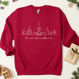 Oh, Come Let Us Adore Him Holiday Sweatshirt