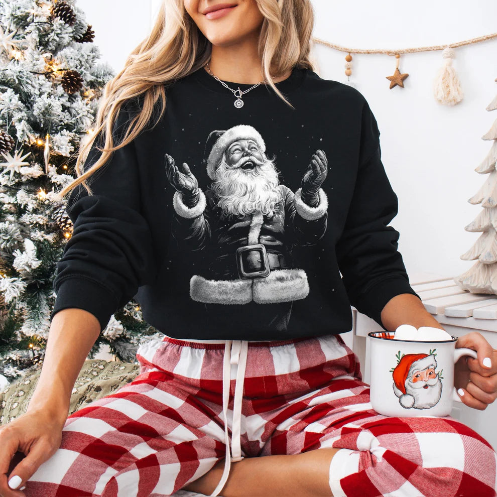 Santa Christmas Crewneck Sweatshirt
