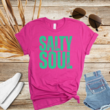 Salty Soul T-Shirt – Bold Summer Graphic Tee for Beach Lovers, Coastal Vibes & Boat Days